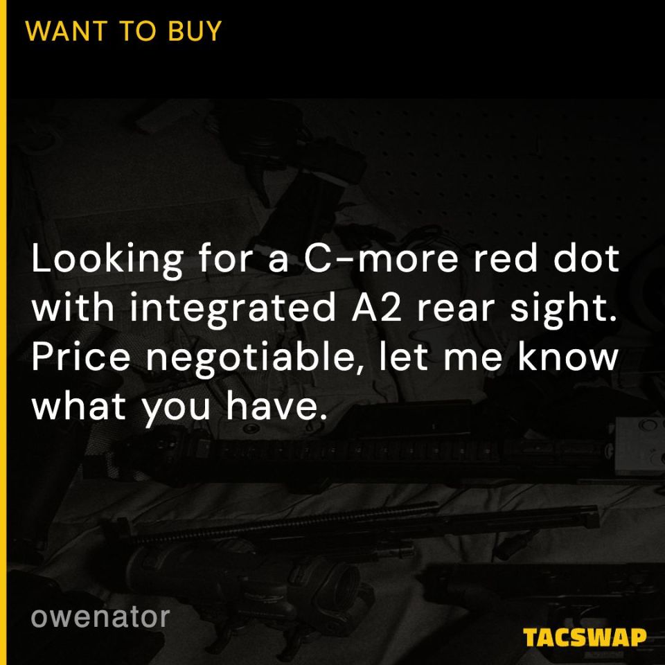 Image 1 - C-More w/ A2 Rear Sight