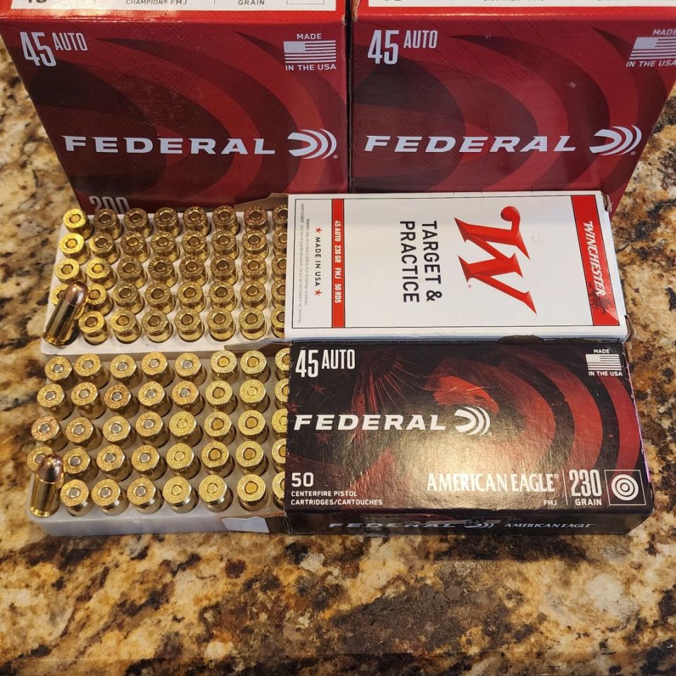 Image 1 - 500rds .45 ACP Brass FMJ