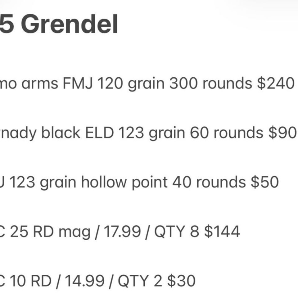 Image 2 - 6.5 Grendel ammo and mags