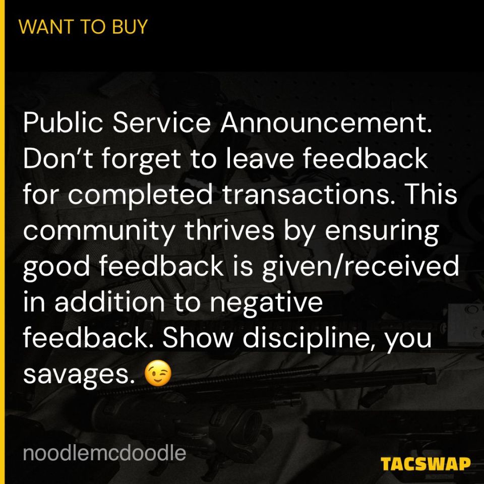 Image 1 - Don’t forget to leave feedback