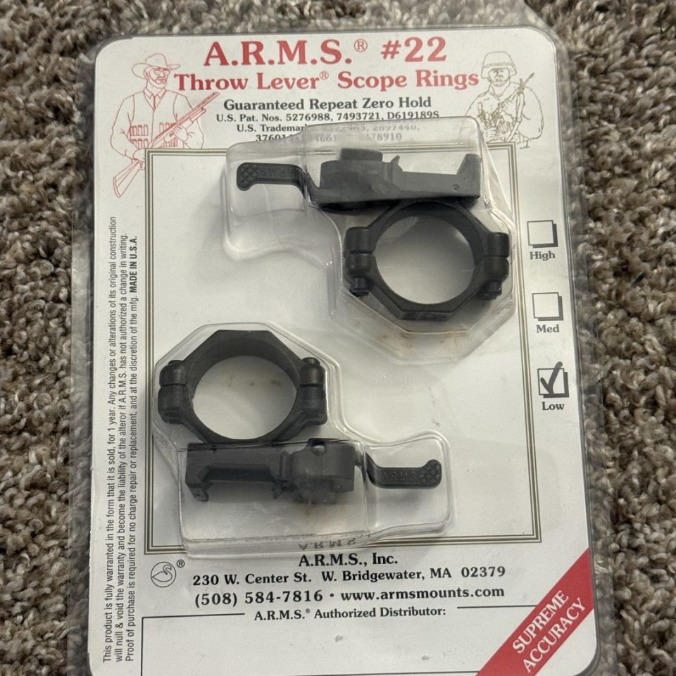 Image 1 - A.R.M.S. #22 Low 30 MM Rings