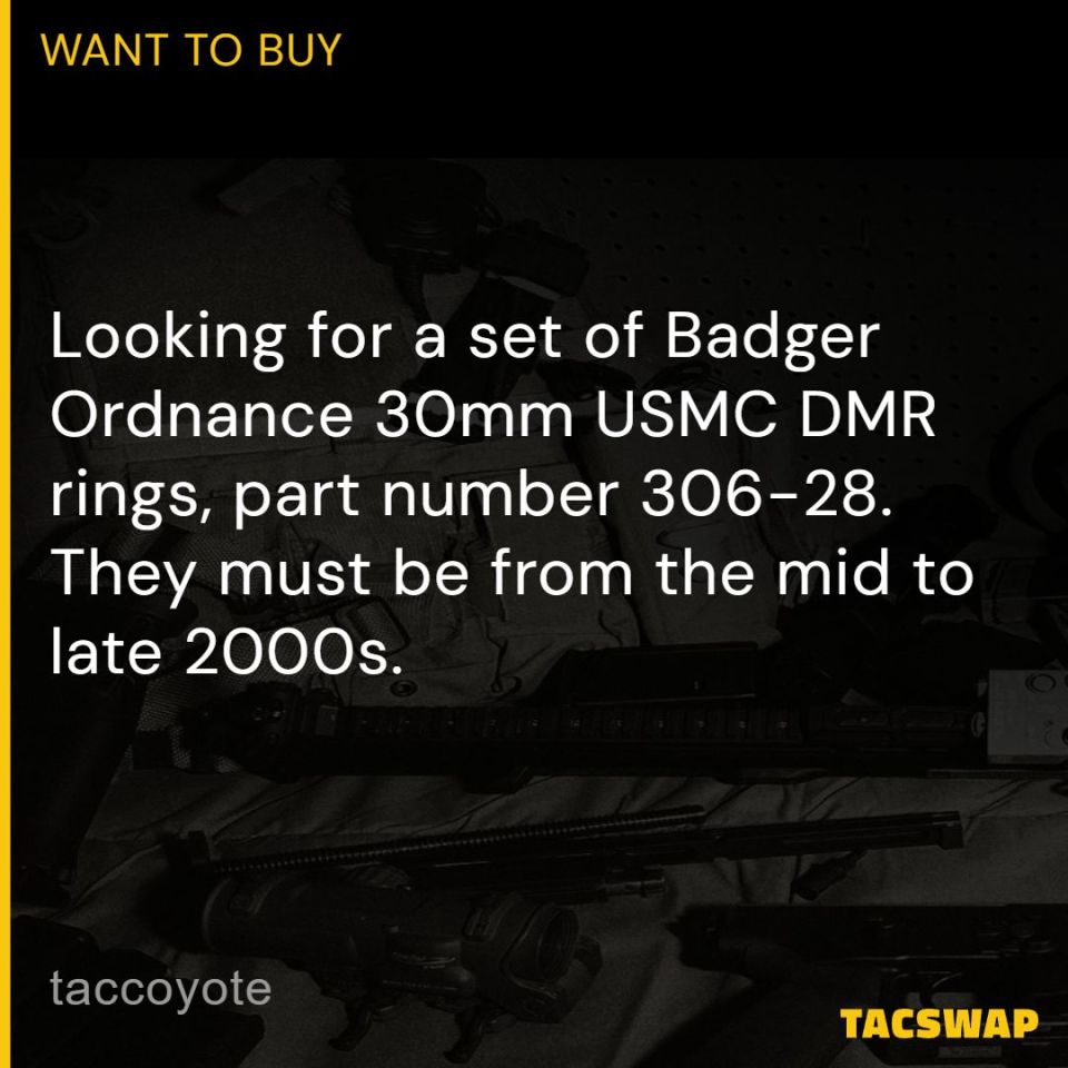 Image 1 - Badger Ordnance USMC 30mm DMR