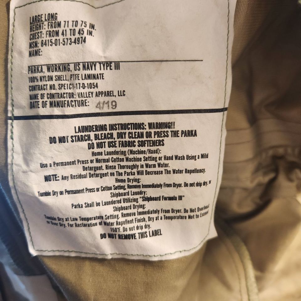 Image 2 - Aor2 gortex jacket large long