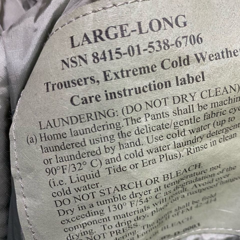 Image 2 - L/L ECWCS puffy pants super warm 