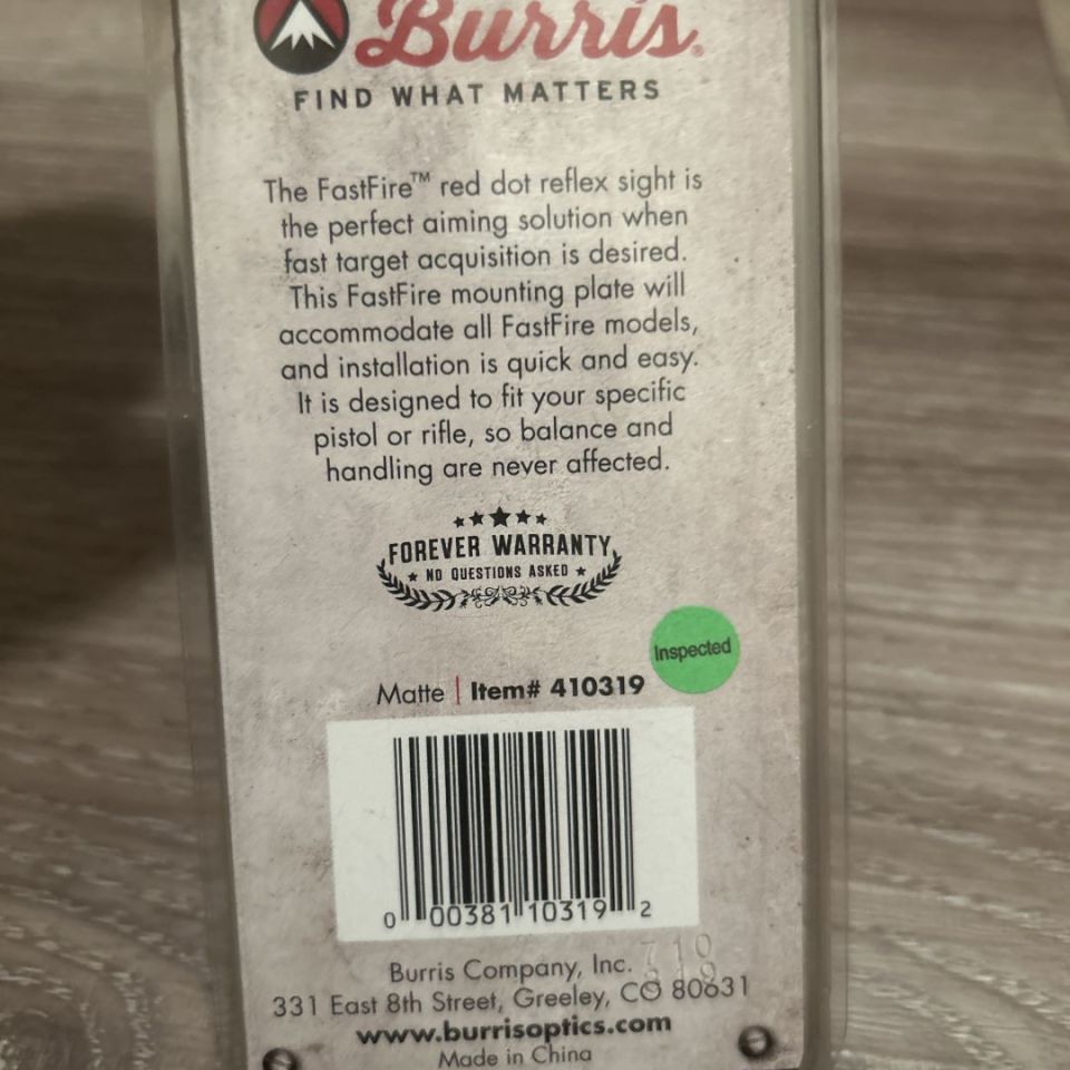 Image 2 - Burris Fastfire Mount 410319