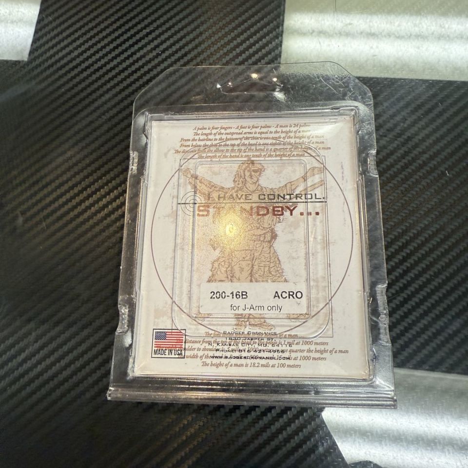 Image 2 - Badger Comm J-Arm Acro Black