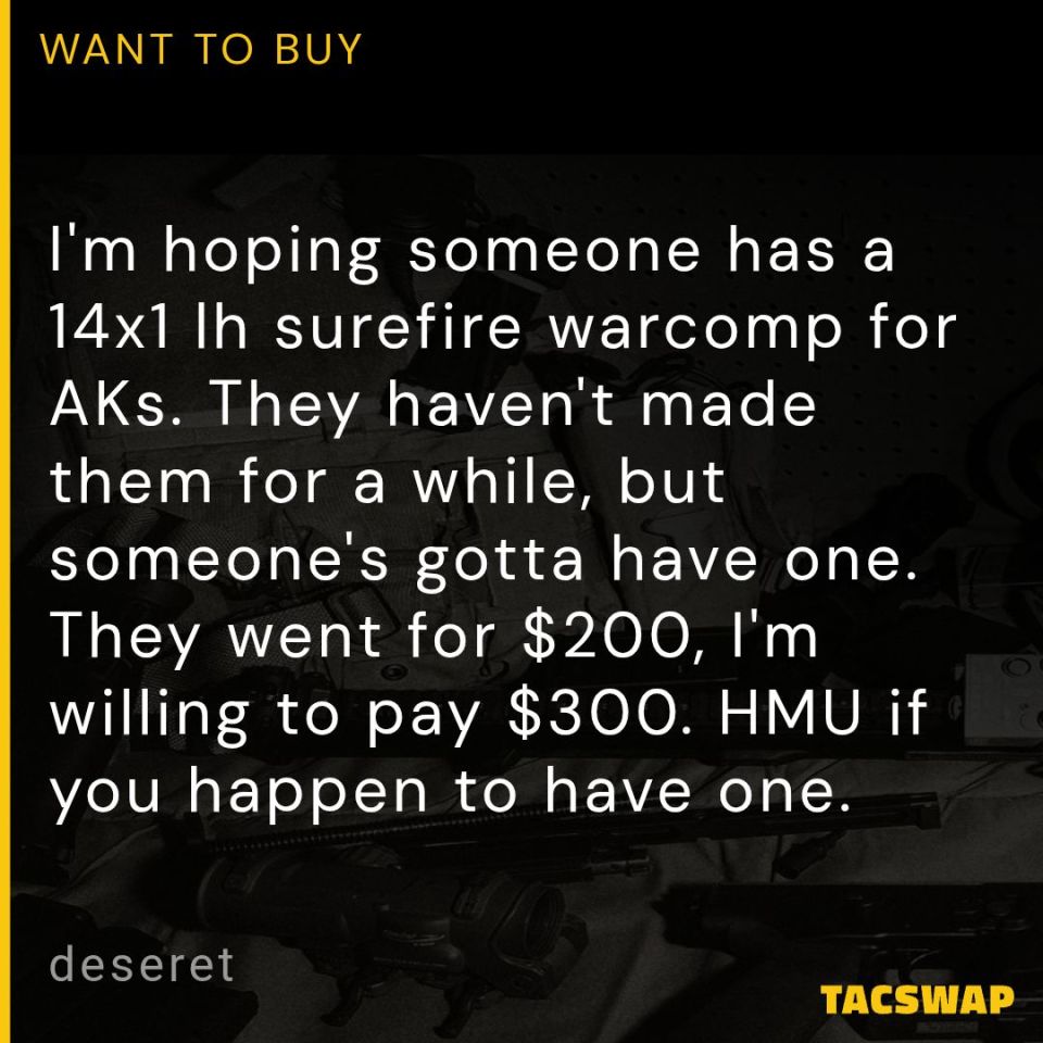 Image 1 - WTB Surefire AK warcomp 14x1lh