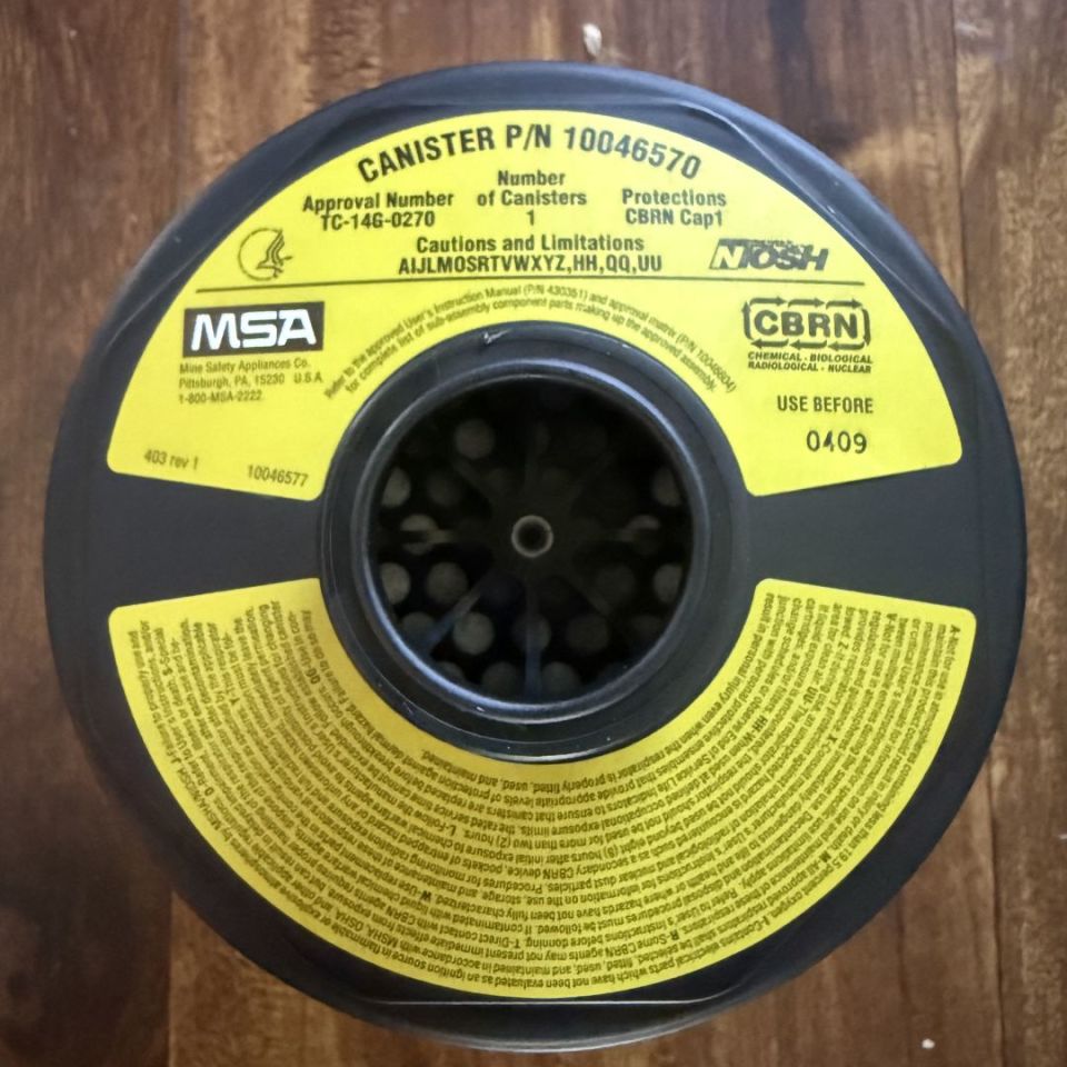 Image 4 - MSA CBRN Gas mask filters.