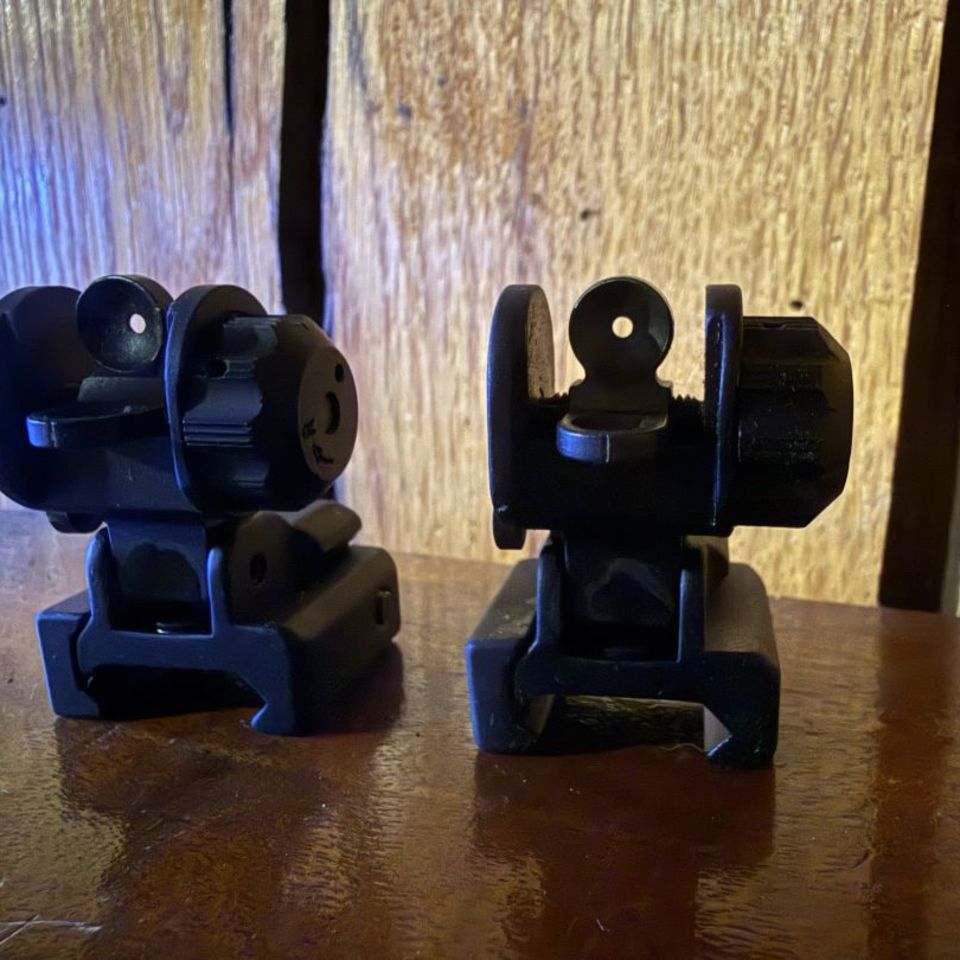 Image 2 - GG&G Flip up Rear Iron Sight