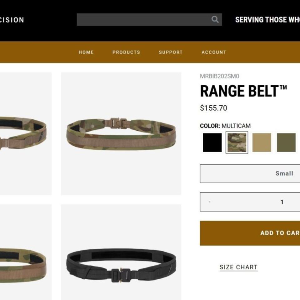 Image 5 - Crye Range Belt- Small