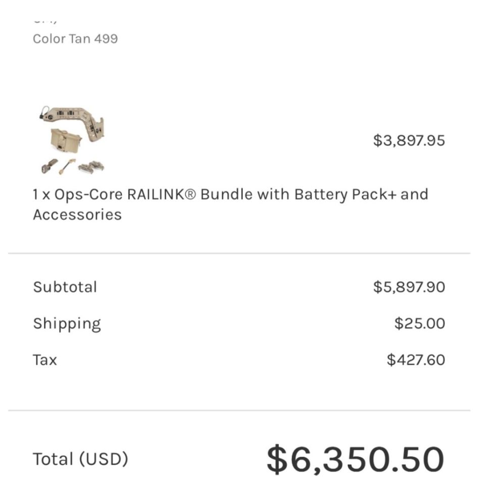 Image 5 - Opscore SF Raillink- XL, Tan