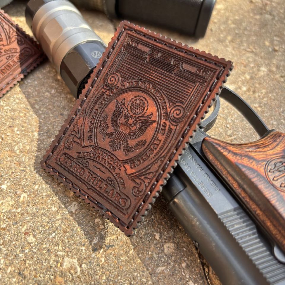 Image 2 - Leather Tax Stamp Velcro Patch