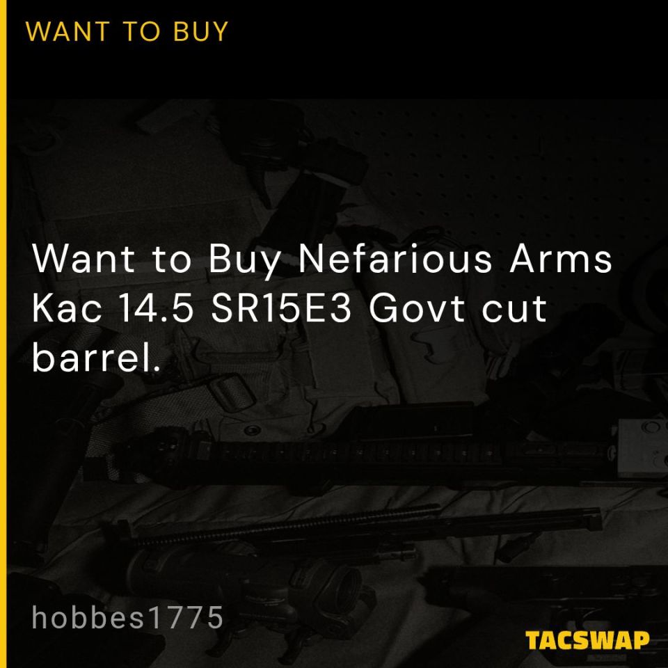 Image 1 - Nefarious Kac SR15E3 14.5 Govt