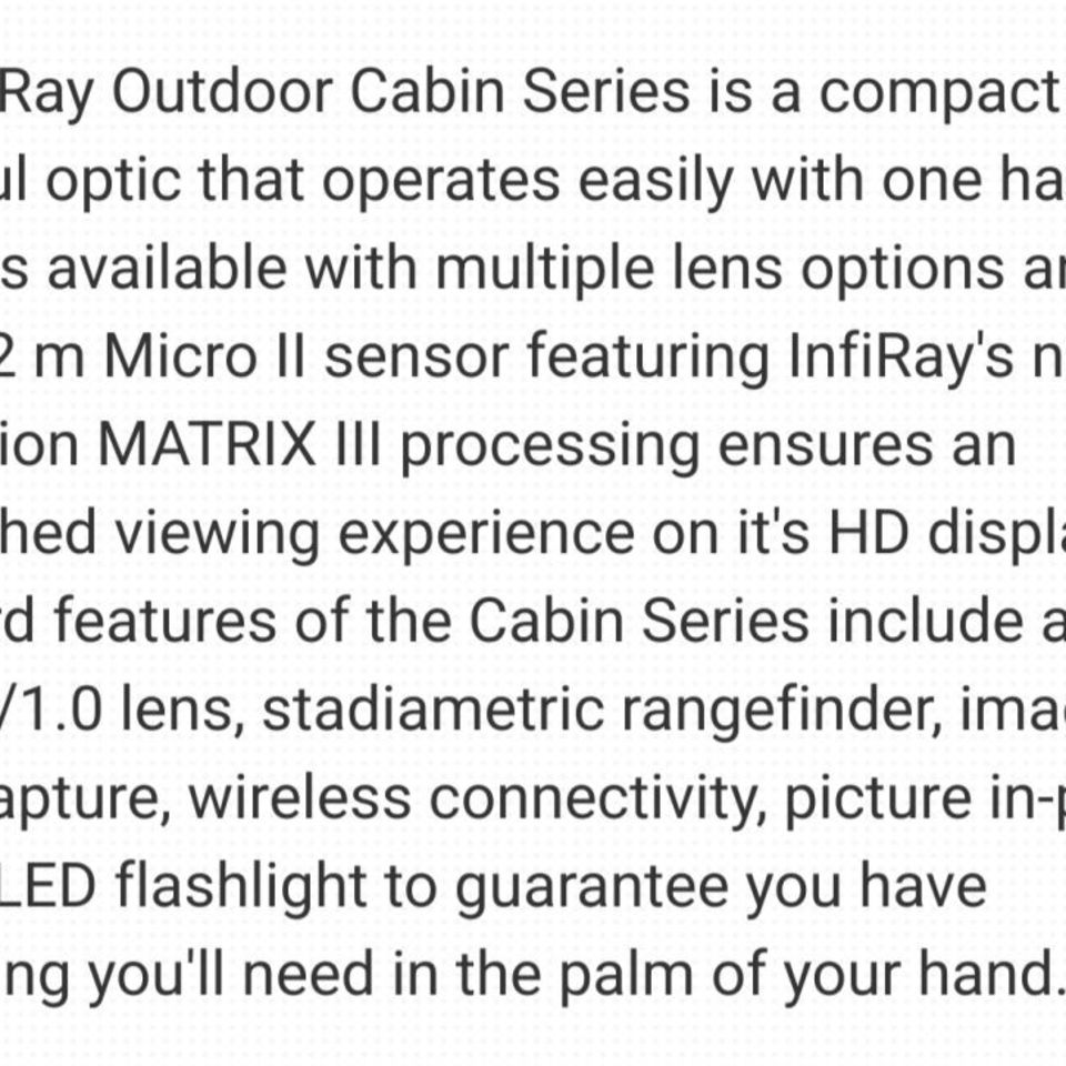 Image 2 - WTS/WTT - Infiray Cabin CBL25 Thermal