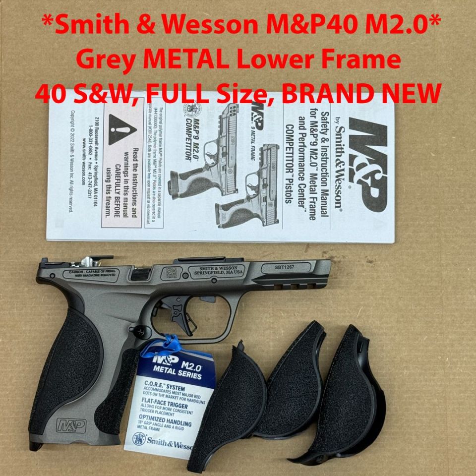 Image 1 - *ACTIVE* Smith and Wesson 40 S&W FULL Metal Lower Frame, grip