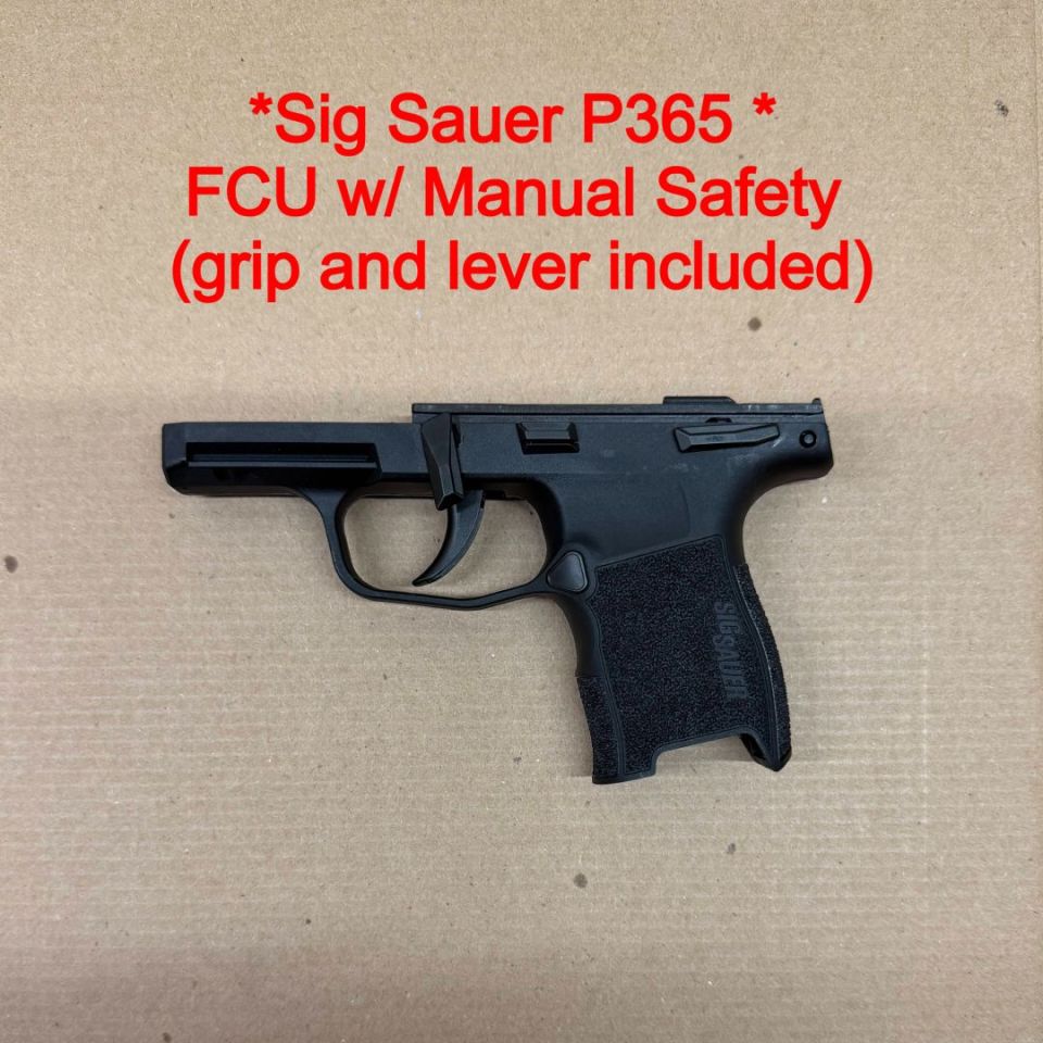 Image 1 - *ACTIVE* SIG OEM P365 FCU w/ manual safety, lower, frame, fire control unit