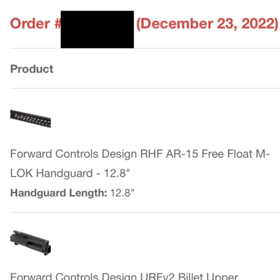 Image 5 - FCD RHF 12.8” Handgaurd