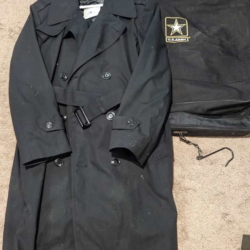 Image 1 - Army Coat All weather Blk 40S