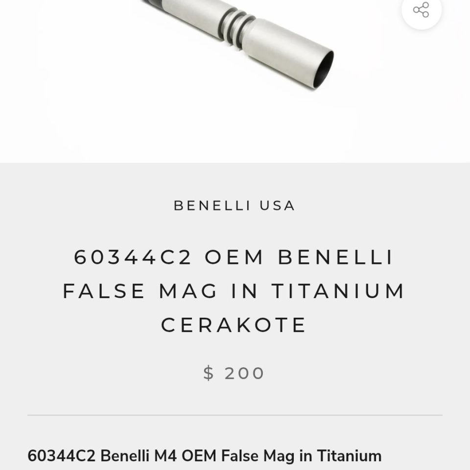 Image 3 - OEM Benelli M4 Magazine Assy. 