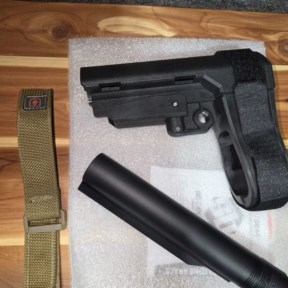 Image 1 - SBA3 brace with buffer tube 