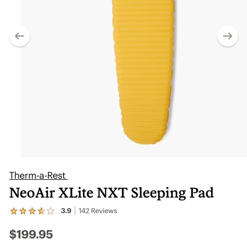 Image 2 - Thermarest sleeping pad