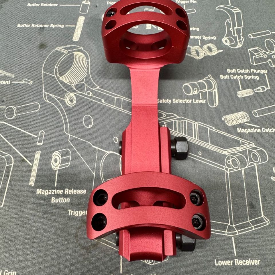 Image 2 - Warne 30mm Red Mount 