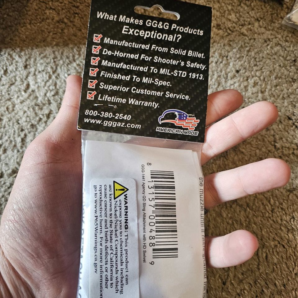 Image 3 - GG&G agency QD sling attachmen