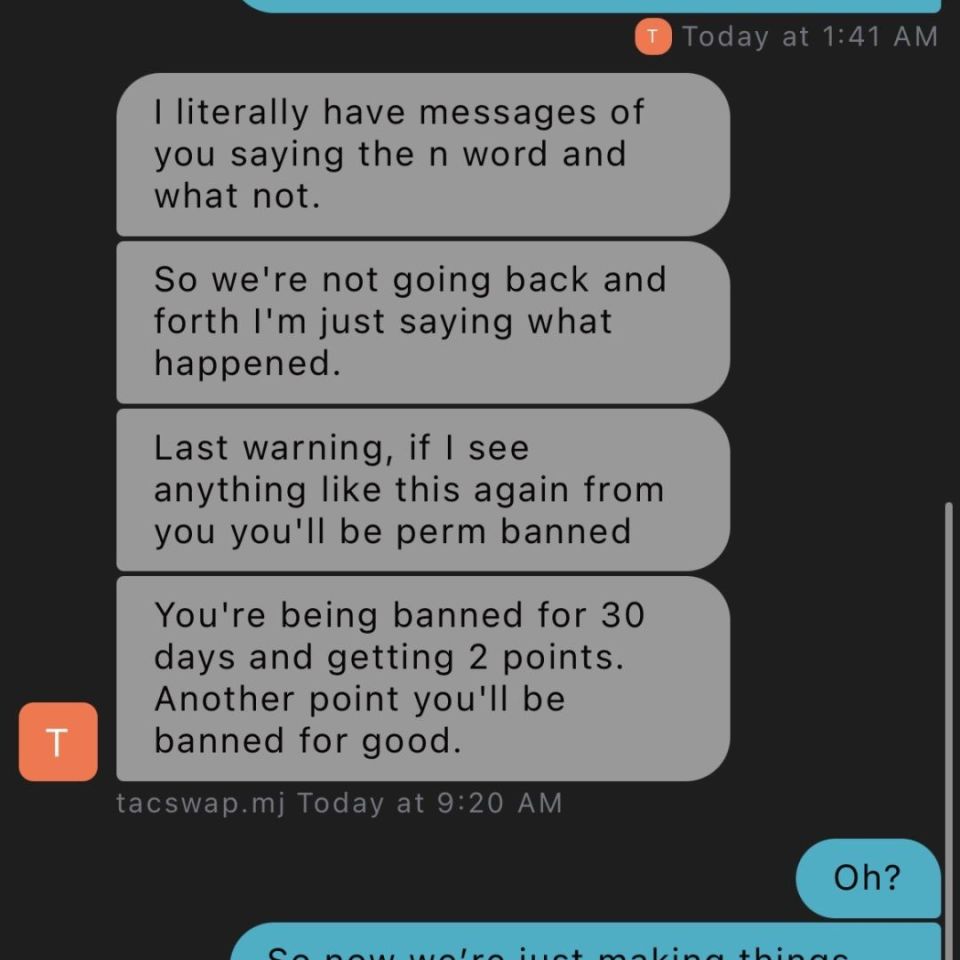 Image 3 - User bulldogdad Warning