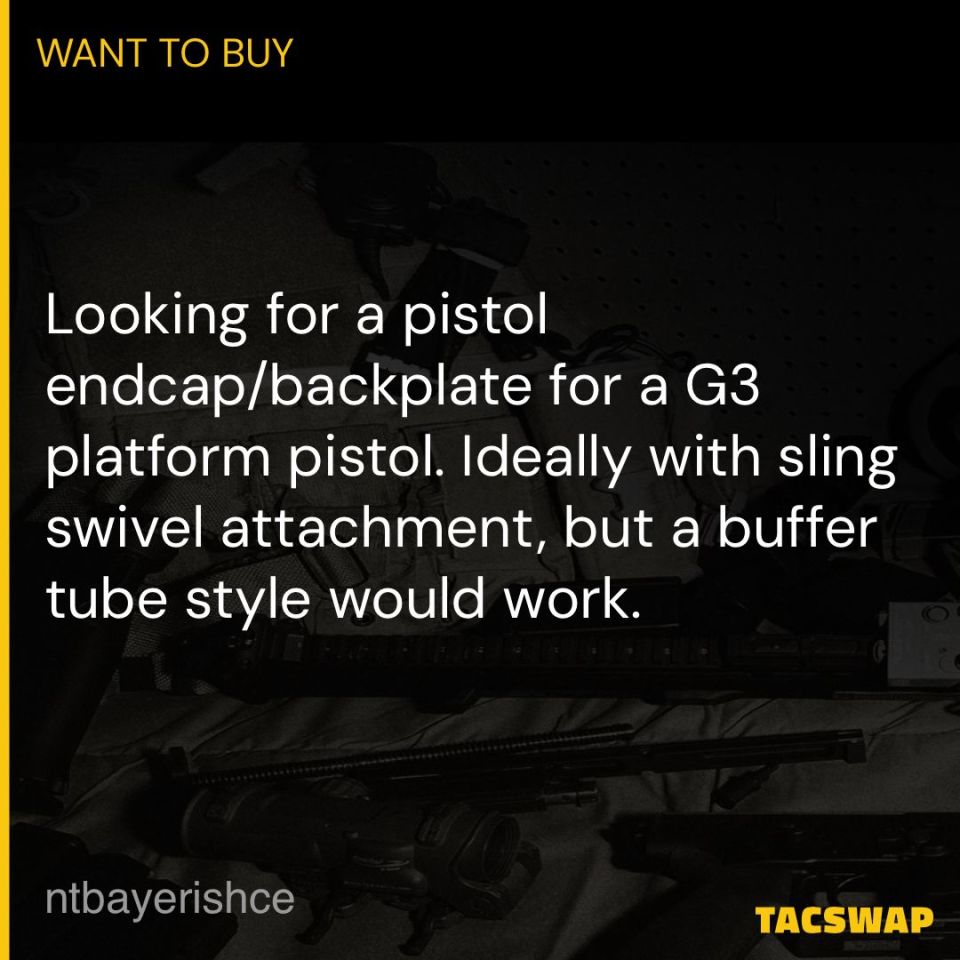 Image 1 - WTB HK91 G3 PTR pistol endcap