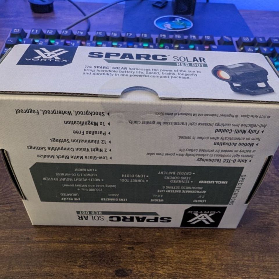 Image 2 - Vortex SPARC Solar Red Dot New