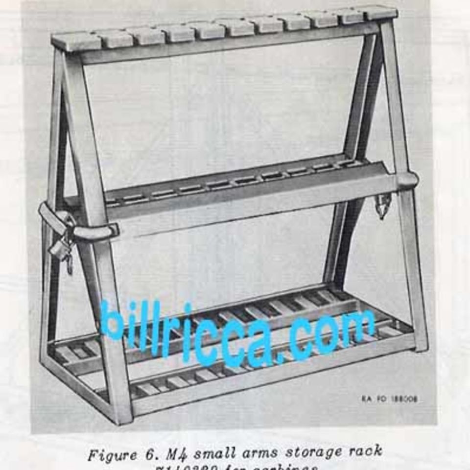 Image 3 - WW2 20 M1 Carbine Rack