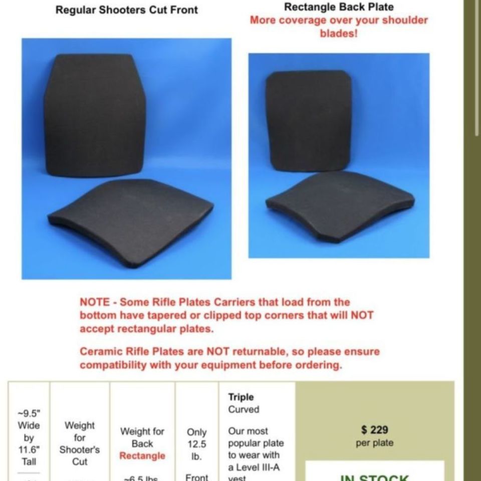 Image 5 - Body Armor: LTC Ceramic Plates