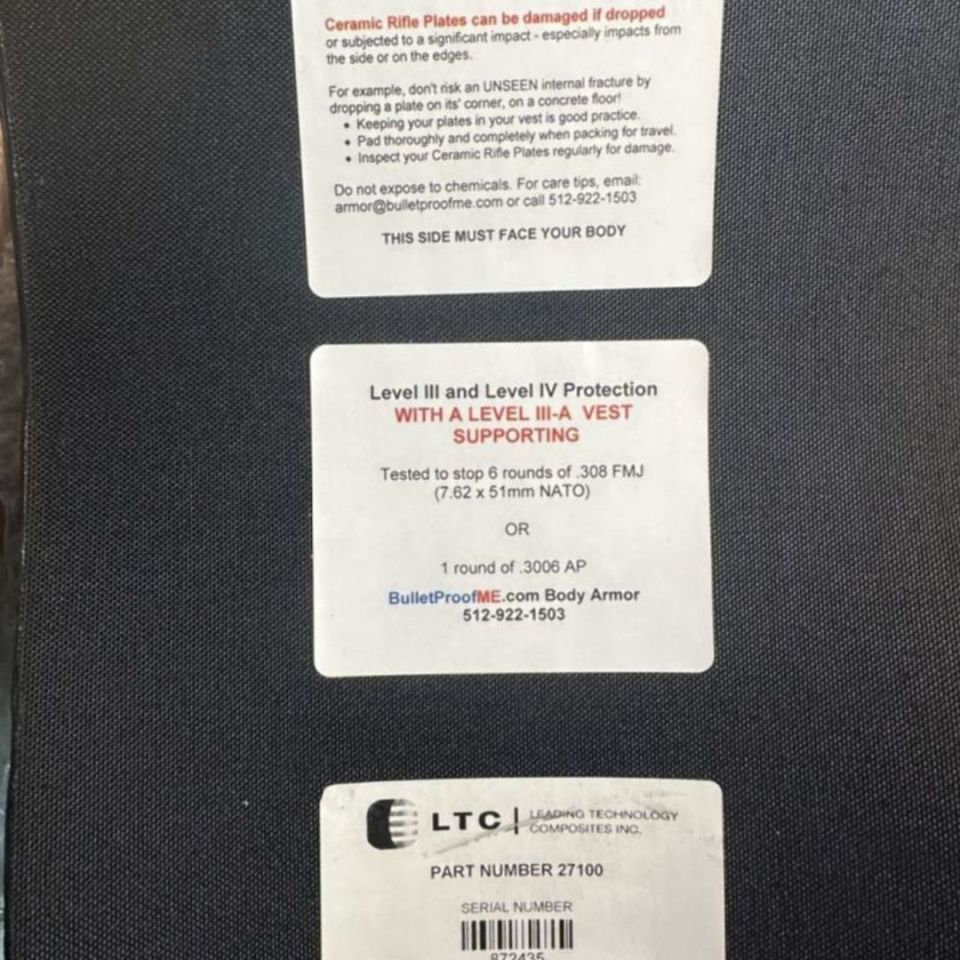 Image 3 - Body Armor: LTC Ceramic Plates