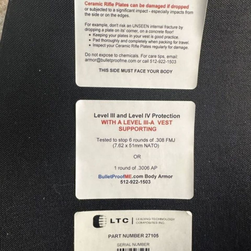 Image 2 - Body Armor: LTC Ceramic Plates