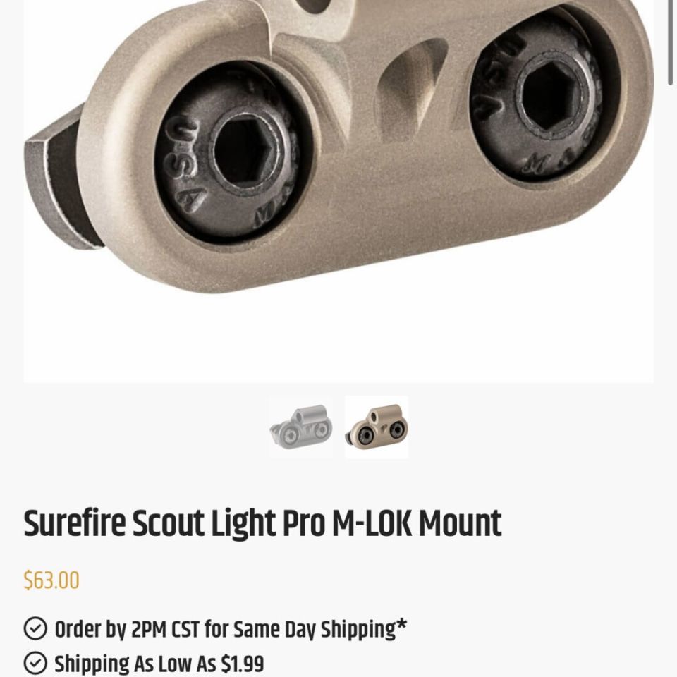 Image 1 - Surefire Scout Mounts