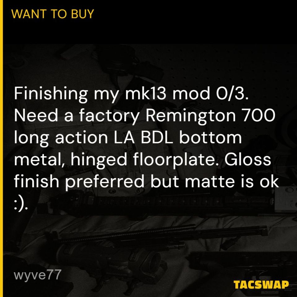 Image 1 - WTB REMINGTON 700 LA BDL