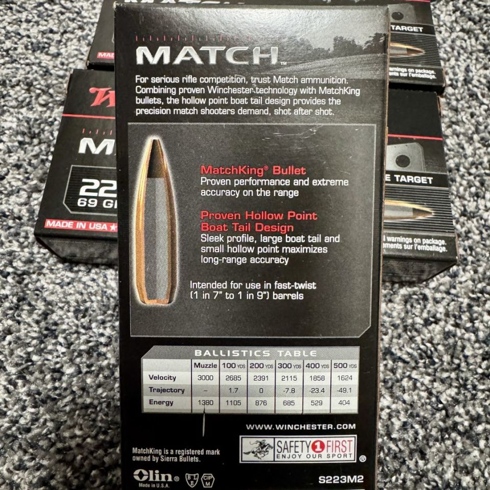 Image 3 - Winchester 223 69gr Match Ammo
