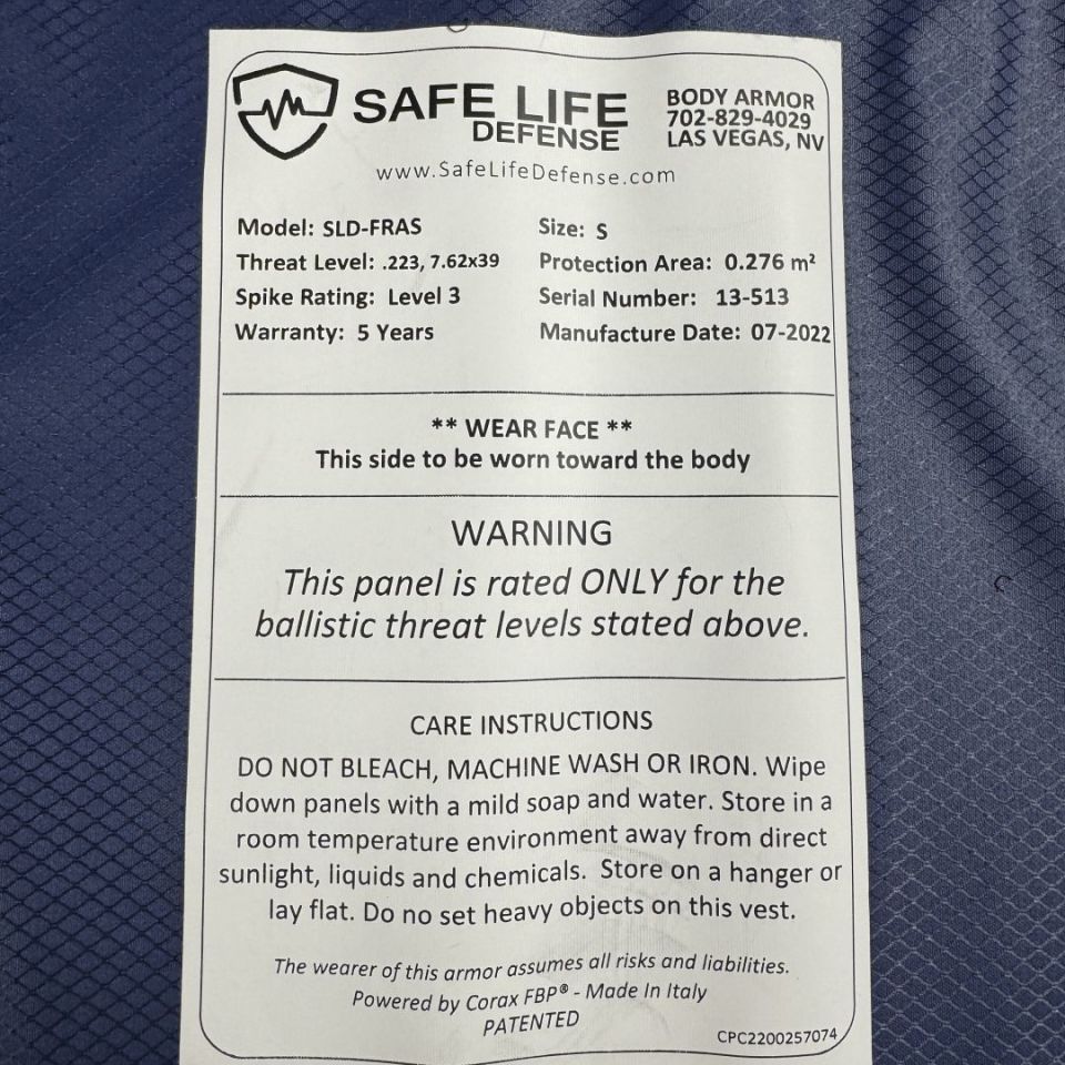 Image 2 - FRAS safelife armor system 