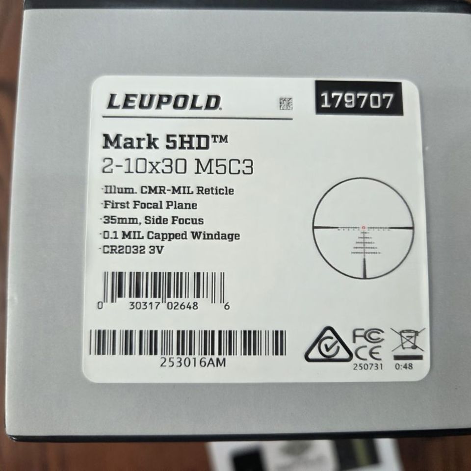 Image 2 - Leupold 2-10 Mk 5 HD CMR Mil