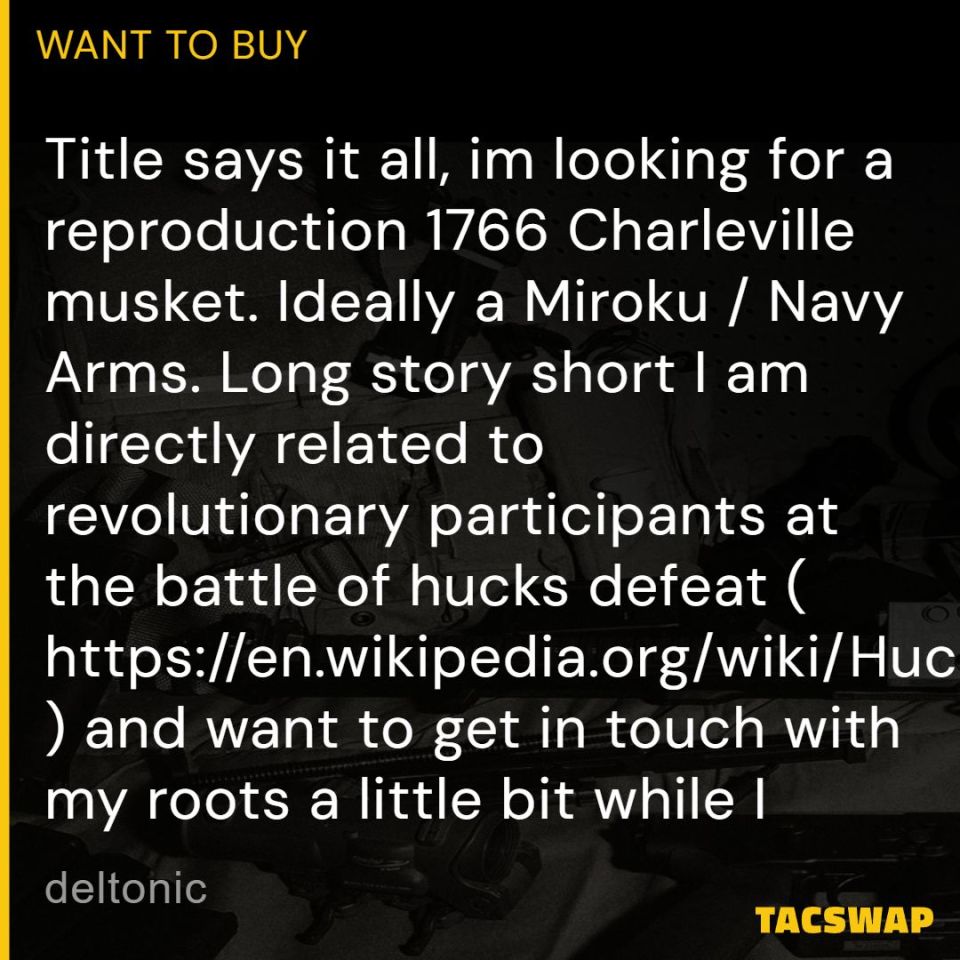 Image 1 - [WTB] Miroku / Navy Arms 1766 