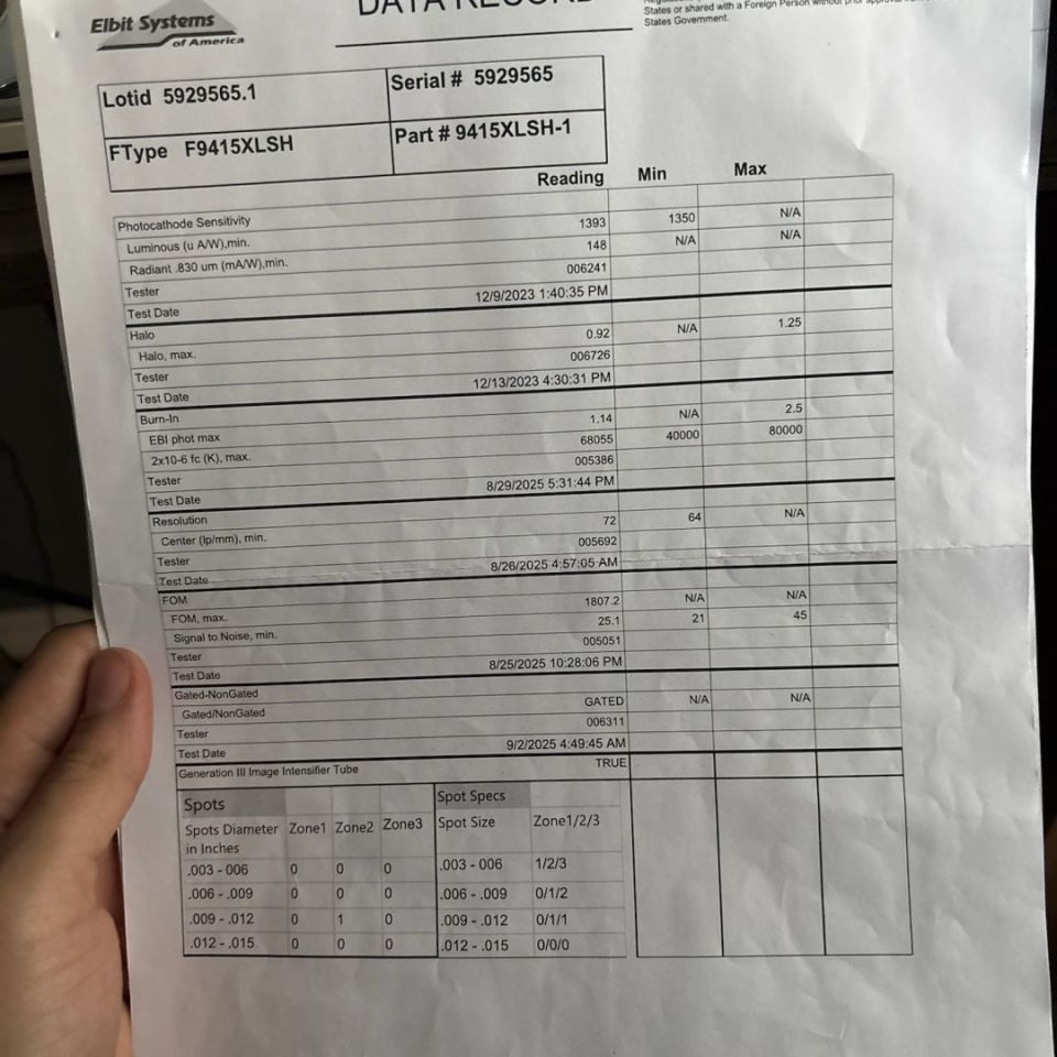 Image 2 - Elbit xlsh, l3 unfilmed 18um
