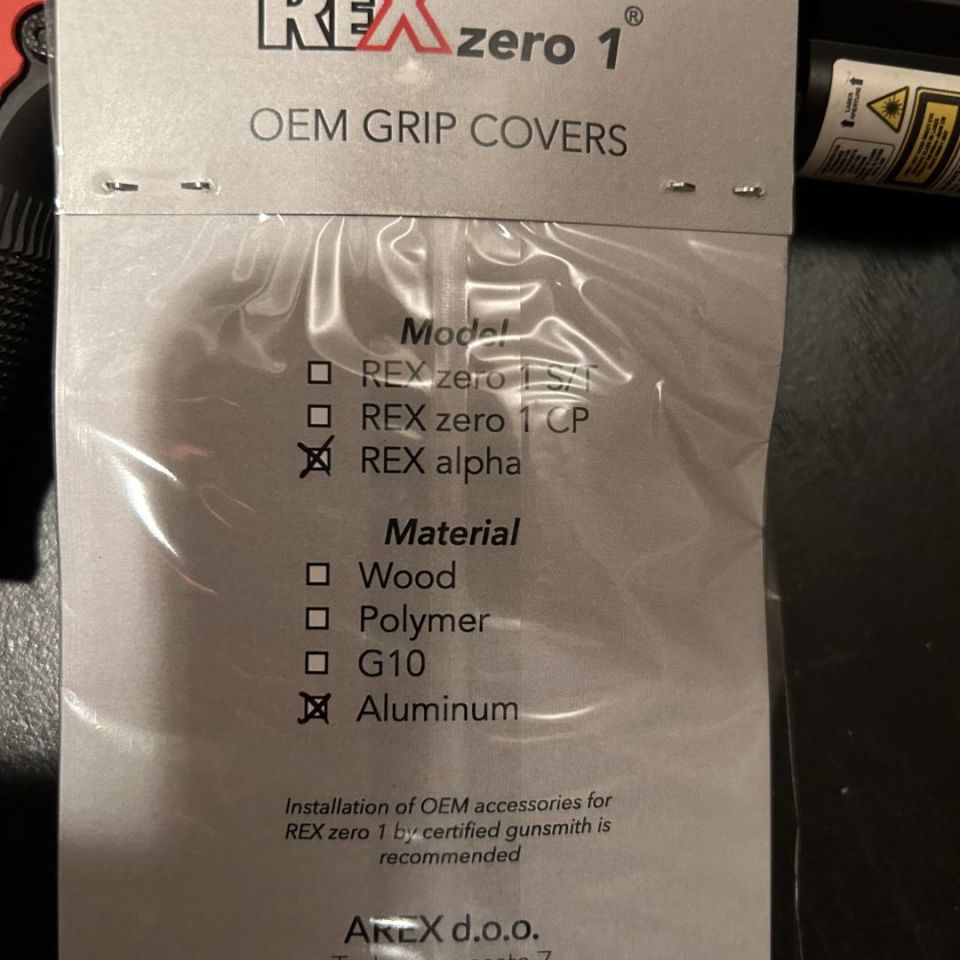 Image 2 - Rex Alpha red aluminum grips