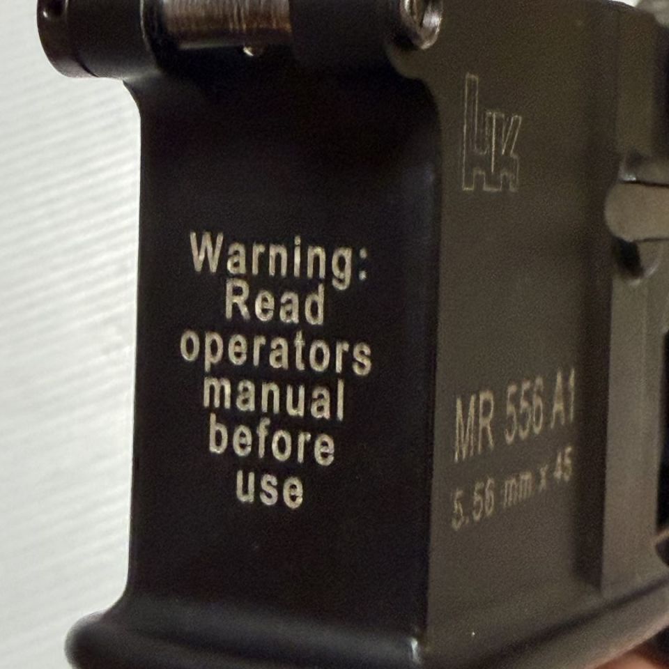 Image 3 - ONE HK MR556 A1 WARNING Lower