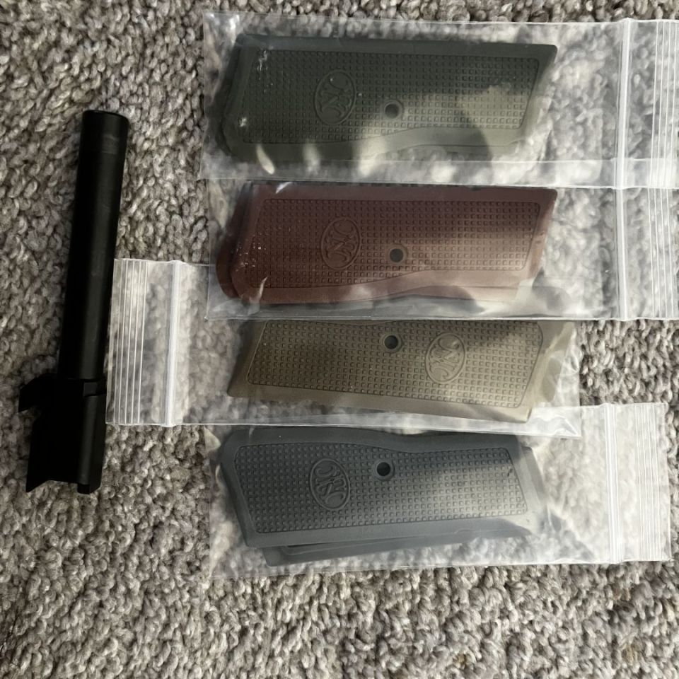 Image 1 - FN Hi Power grips and barrel 