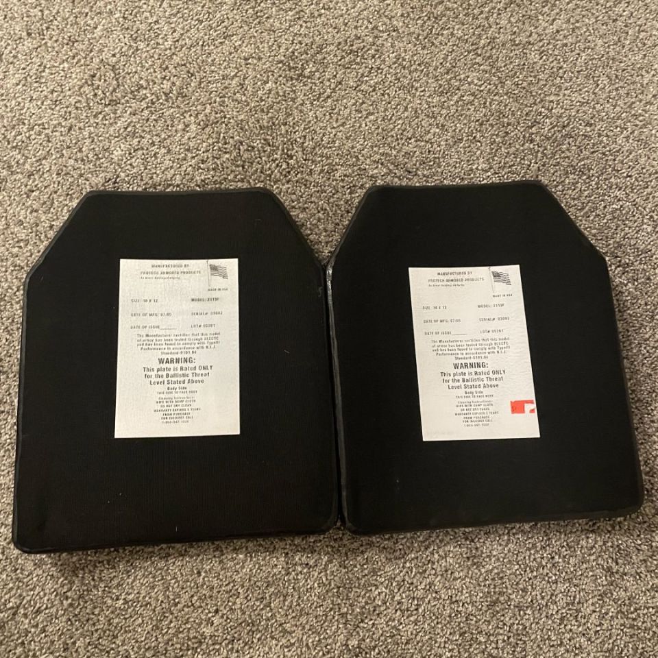 Image 2 - Protech Level III plates