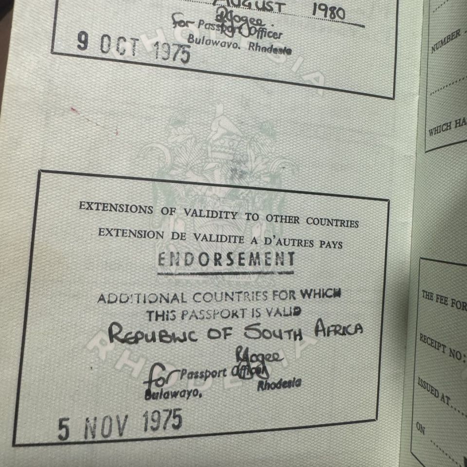 Image 3 - Rhodesian Passport