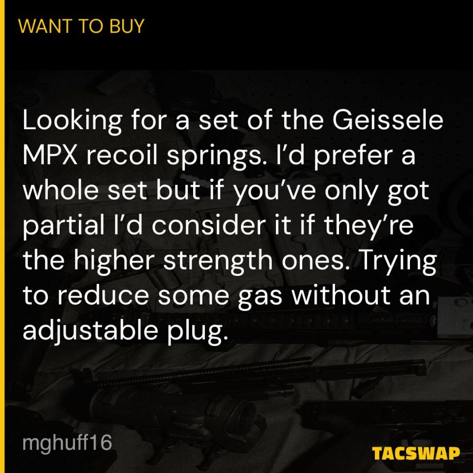 Image 1 - ISO Geissele MPX Recoil Spring