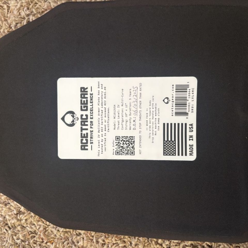 Image 2 - Acetac body armor plates
