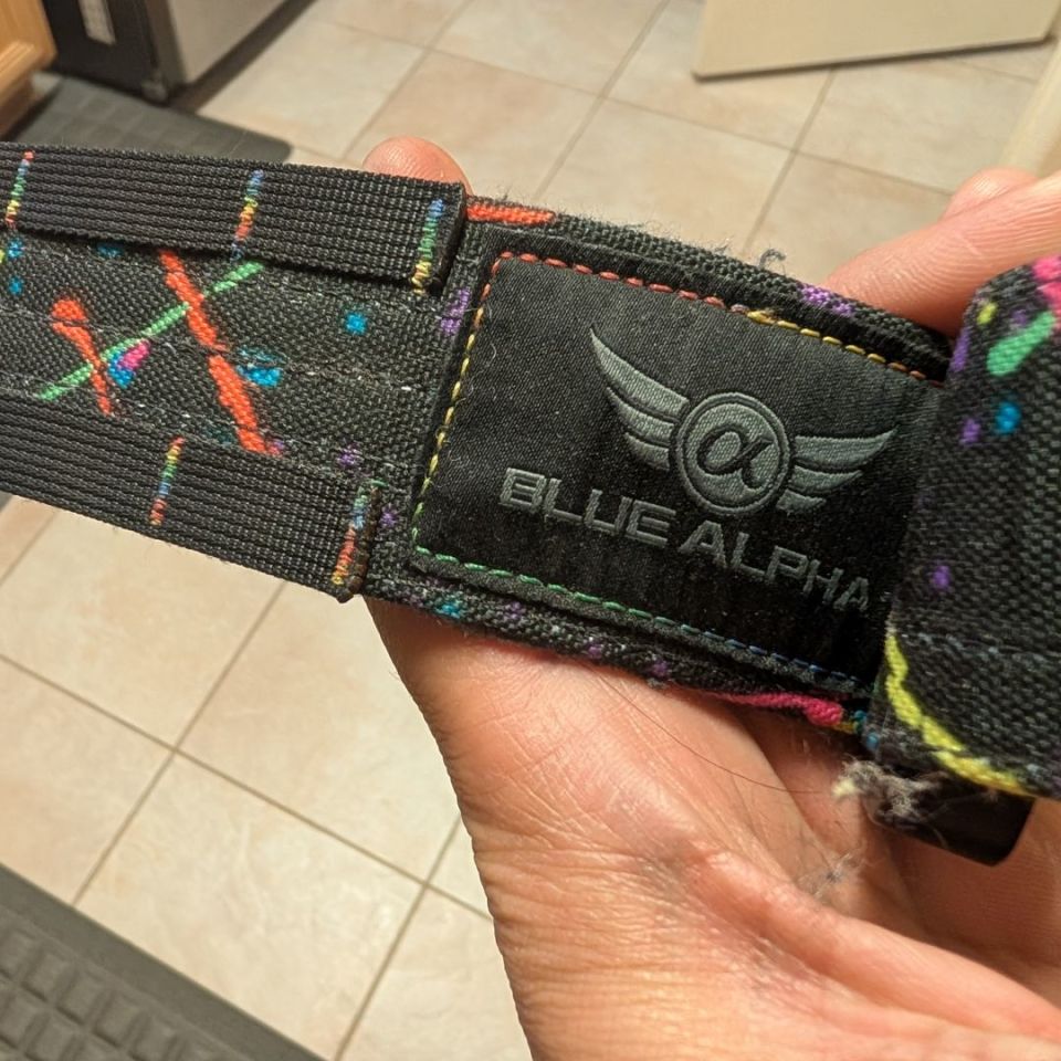 Image 4 - Blue Alpha Splatter Belt