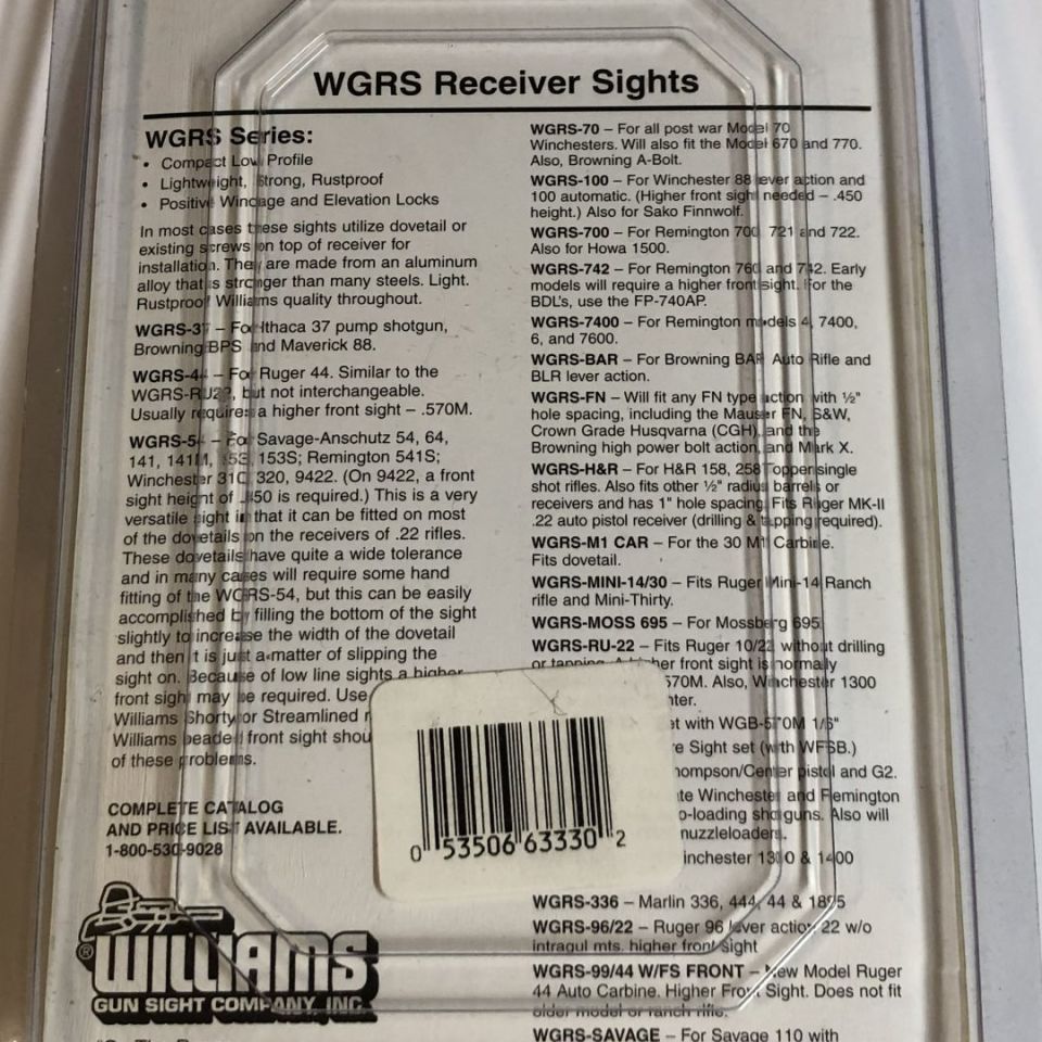 Image 2 - Williams RU 22 Sights